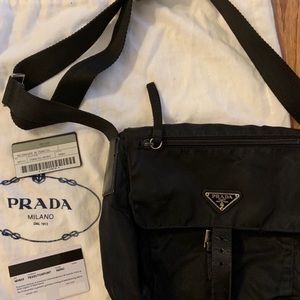 Prada Nero Tesstuto Crossbody Sport
